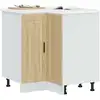 Image de Armoire D'angle De Cuisine Porto Chêne Sonoma Bois D'ingénierie Vidaxl
