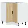 Image de Vidaxl armoire d'angle de cuisine porto chêne sonoma bois d'ingénierie