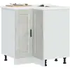 Image de Armoire D'angle De Cuisine Porto Gris Béton Bois D'ingénierie Vidaxl