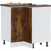 Image de Armoire D'angle De Cuisine Porto Chêne Fumé Bois D'ingénierie Vidaxl