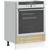 Image de vidaXL Armoire à four Porto chêne sonoma bois dingénierie 854000