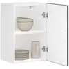Image de Armoire Murale De Cuisine Porto Noir Bois D'ingénierie Vidaxl