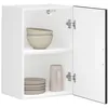 Image de vidaXL Armoire murale de cuisine Porto noir bois dingénierie 854028