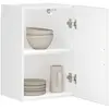 Image de Armoire Murale De Cuisine Porto Blanc Brillant Bois Ingénierie Vidaxl