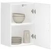 Image de vidaXL Armoire murale de cuisine Porto blanc brillant bois ingénierie 854029