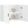 Image de Armoire Murale De Cuisine Porto Blanc Bois D'ingénierie Vidaxl