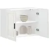 Image de Armoire Murale De Cuisine Porto Blanc Brillant Bois Ingénierie Vidaxl