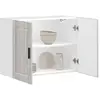 Image de Armoire Murale De Cuisine Porto Sonoma Gris Bois D'ingénierie Vidaxl