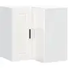 Image de Vidaxl armoire murale d'angle de cuisine porto blanc brillant
