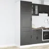 Image de vidaXL Armoire de cuisine Porto noir bois dingénierie 854108
