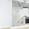 Image de Armoire De Cuisine Porto Gris Béton Bois D'ingénierie Vidaxl
