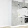 Image de vidaXL Armoire de cuisine Porto gris béton bois dingénierie 854111