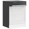 Image de vidaXL Panneau de lave-vaisselle Porto blanc 60x15x57 cm 854137