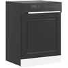 Image de vidaXL Panneau de lave-vaisselle Porto noir 60x15x57 cm 854138