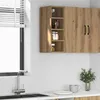 Image de vidaXL Armoire suspendue Riga Chêne artisanal 20 x 295 x 60 cm Bois dingénierie 854165