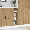 Image de Meuble Bas "riga" Chêne Artisanal 20 X 44,5 X 81,5 Cm Bois D'ingénierie Vidaxl