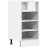 Image de Vidaxl meuble bas riga blanc 40 x 44,5 x 81,5 cm bois d'ingénierie