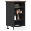 Image de vidaXL Meuble bas Riga Noir 40 x 445 x 815 cm Bois dingénierie 854203