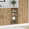 Image de vidaXL Meuble bas Riga Chêne artisanal 40 x 445 x 815 cm Bois dingénierie 854210
