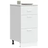 Image de vidaXL Meuble bas Lyon Blanc 40 x 46 x 815 cm Bois dingénierie 854211