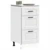 Image de Armoire De Cuisine Porto Blanc Bois D'ingénierie Vidaxl
