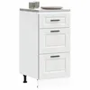 Image de vidaXL Armoire de cuisine Porto blanc bois dingénierie meuble dévier meuble de cuisine avec tiroir meuble de cuisine à 854220