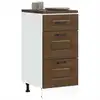Image de Armoire De Cuisine Kalmar Chêne Marron Bois D'ingénierie Vidaxl