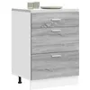 Image de vidaXL Meuble bas de cuisine Lyon Gris Sonoma Bois dingénierie 854255