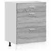 Image de Vidaxl meuble bas de cuisine lyon gris sonoma bois d'ingénierie