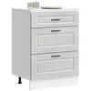 Image de vidaXL Armoire de cuisine Porto gris béton bois dingénierie meuble dévier meuble de cuisine avec tiroir meuble de 854263