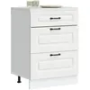 Image de Armoire De Cuisine Kalmar Blanc Bois D'ingénierie Vidaxl