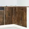 Image de Meuble Sous Évier "lyon" Chêne Fumé Bois D'ingénierie Vidaxl