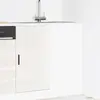 Image de Meuble Bas De Cuisine « Porto » Bois D'ingénierie Blanc Brillant Vidaxl