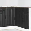 Image de vidaXL Meuble de base de lavabo Lucca noir bois dingénierie 854309