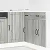 Image de Meuble Bas De Cuisine Lucca Sonoma Gris Bois D'ingénierie Vidaxl
