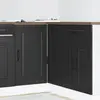 Image de Meuble Bas De Cuisine « Kalmar » Bois D'ingénierie Noir Vidaxl