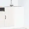 Image de Meuble Bas De Cuisine « Kalmar » Bois D'ingénierie Blanc Brillant Vidaxl