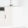 Image de vidaXL Armoire de cuisine Kalmar blanc brillant bois ingénierie meuble dévier meuble de cuisine avec tiroir 854320