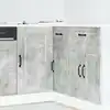 Image de Armoire De Cuisine Kalmar Gris Béton Bois D'ingénierie Vidaxl