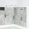 Image de vidaXL Armoire de cuisine Kalmar gris béton bois dingénierie meuble dévier meuble de cuisine avec tiroir 854322