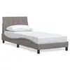 Image de Vidaxl cadre de lit sans matelas hanko taupe 90x190 cm tissu