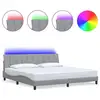 Image de Vidaxl cadre de lit sans matelas hanko gris clair 200x200 cm tissu