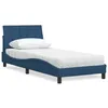 Image de vidaXL Lit avec matelas Hanko bleu 80x200 cm tissu 3310495