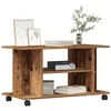 Image de vidaXL Meuble TV avec roulettes vieux bois 80x40x45 cm bois ingénierie 855790
