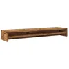 Image de Support de moniteur en bois dingénierie - vidaXL - 100x24x13 cm - Vieux bois - Rangement intégré - Fonctions multiples