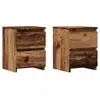 Image de Vidaxl tables de chevet 2 pcs vieux bois 30x30x40 cm bois d'ingénierie