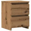 Image de vidaXL Table de chevet chêne artisanal 30x30x40 cm bois dingénierie 855848