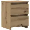 Image de Vidaxl table de chevet chêne artisanal 30x30x40 cm bois d'ingénierie