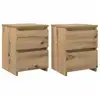 Image de Vidaxl tables de chevet 2 pcs chêne artisanal bois d'ingénierie