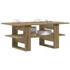 Image de vidaXL Table basse chêne artisanal 102x55x42 cm bois dingénierie 855851